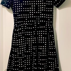 LulaRoe Dress Black and white small square pattern (not polka dots)